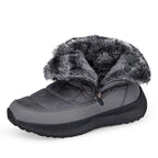 Men’s Puffer Winter Boots – Windproof & Waterproof, Non-Slip, Warm Fur-Lined Easy-Zip Snow Boots