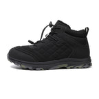 Men’s Fur Lined Winter Work Boots, Non-Slip Insulated Hiking Ankle Boots