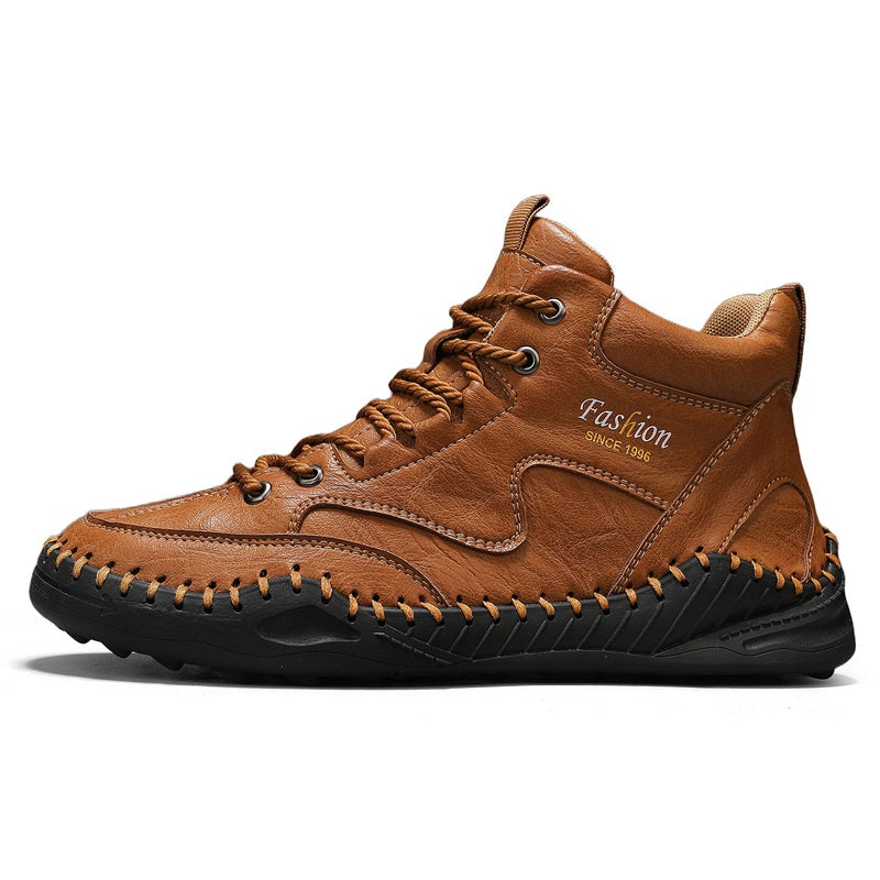 Men’s Non-Slip Hiking & Work Shoes, Wide Fit, Arch Support, Cushioned, Waterproof