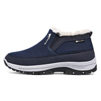 (⏰ Almost Gone!!!) Men's Outdoor Slip-on Warm Hiking Boots - Waterproof, Slip-resistant, Puncture-resistant - Arch Support, Wide Toe - Suitable for Everyday Wear and Outdoor Adventures