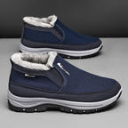 (⏰ Almost Gone!!!) Men's Outdoor Slip-on Warm Hiking Boots - Waterproof, Slip-resistant, Puncture-resistant - Arch Support, Wide Toe - Suitable for Everyday Wear and Outdoor Adventures