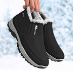 (⏰ Almost Gone!!!) Men's Outdoor Slip-on Warm Hiking Boots - Waterproof, Slip-resistant, Puncture-resistant - Arch Support, Wide Toe - Suitable for Everyday Wear and Outdoor Adventures