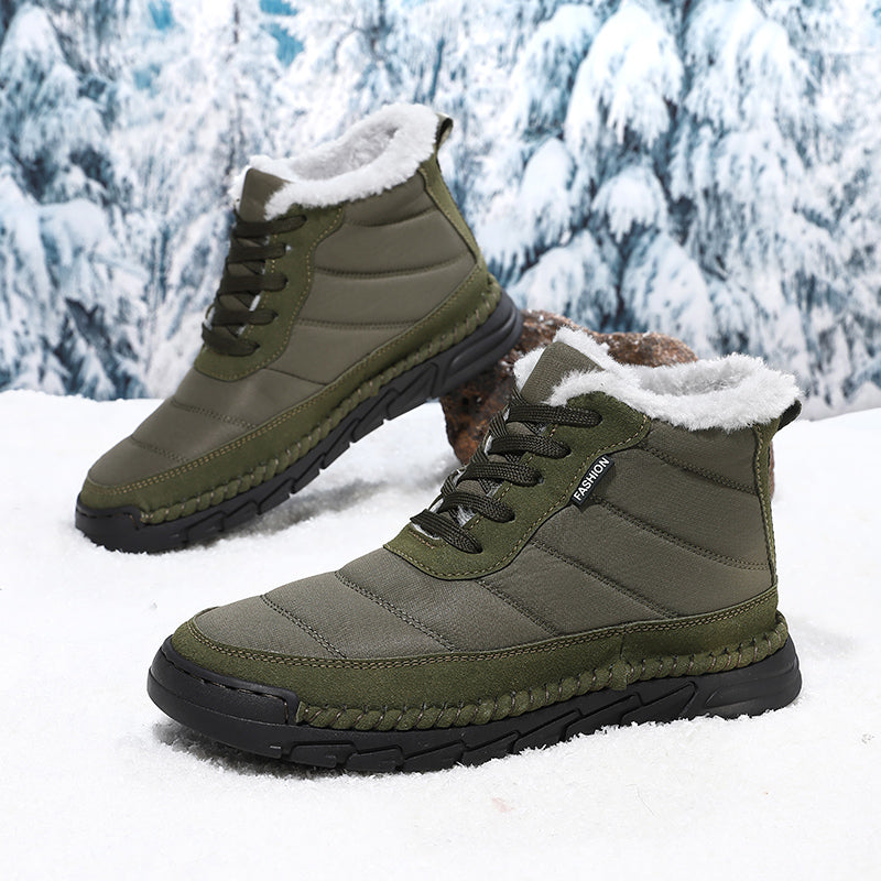 Men's Combat Boots Waterproof Non-Slip Hiking Boots Anti-Puncture Anti-Sprain Work Boots