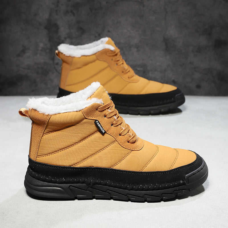 Men's Combat Boots Waterproof Non-Slip Hiking Boots Anti-Puncture Anti-Sprain Work Boots