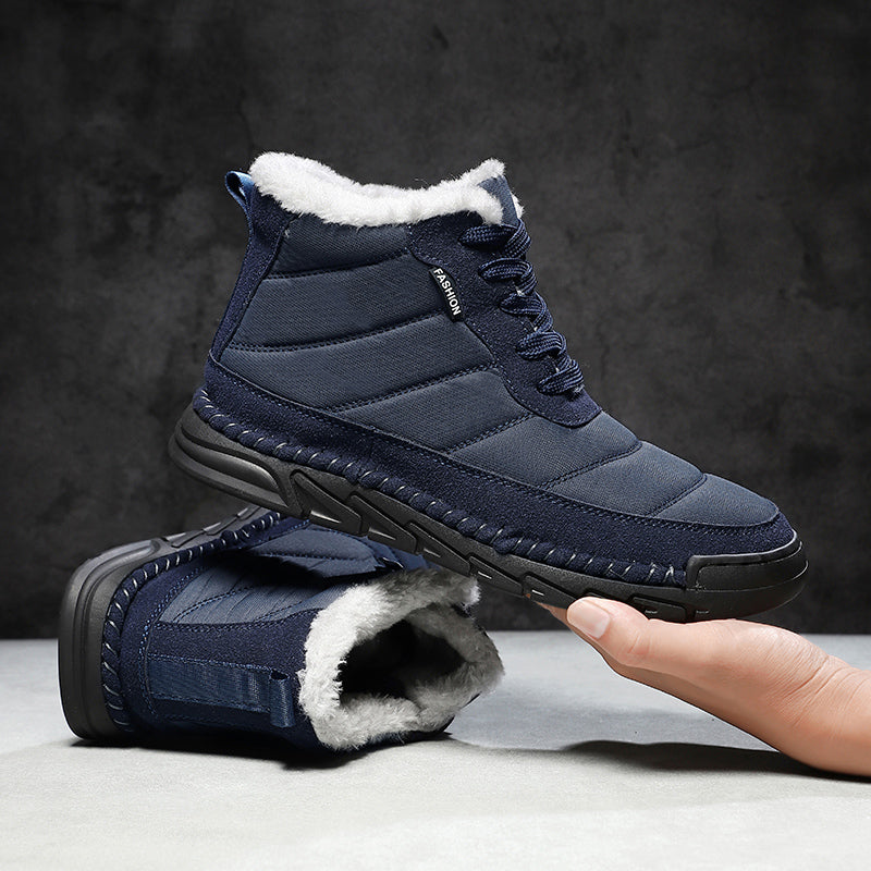 Men's Combat Boots Waterproof Non-Slip Hiking Boots Anti-Puncture Anti-Sprain Work Boots