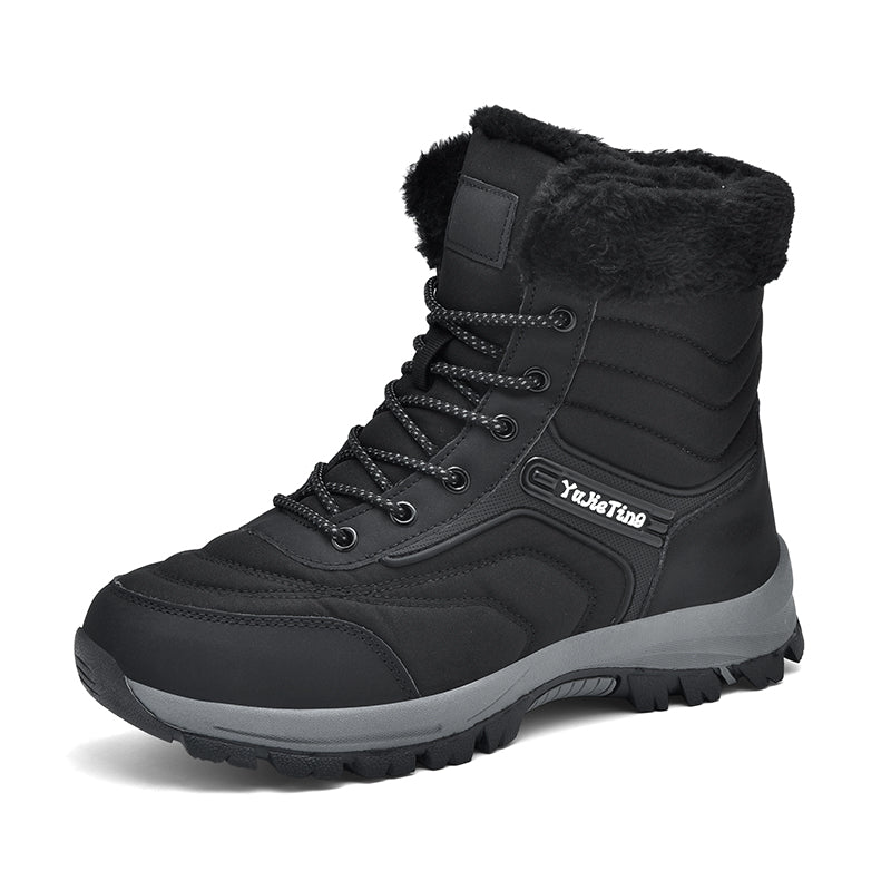 Men's Orthopedic Hiking Boots - Safe and Comfortable Work Boots - Waterproof, Slip-resistant, Impact-resistant, and Puncture-resistant - Wide Toe, Arch Support, and Ankle Support - Money-back Guarantee if ineffective.