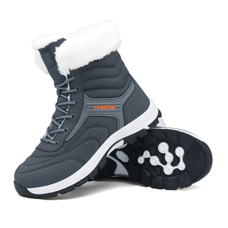 Men's Orthopedic Hiking Boots - Safe and Comfortable Work Boots - Waterproof, Slip-resistant, Impact-resistant, and Puncture-resistant - Wide Toe, Arch Support, and Ankle Support - Money-back Guarantee if ineffective.