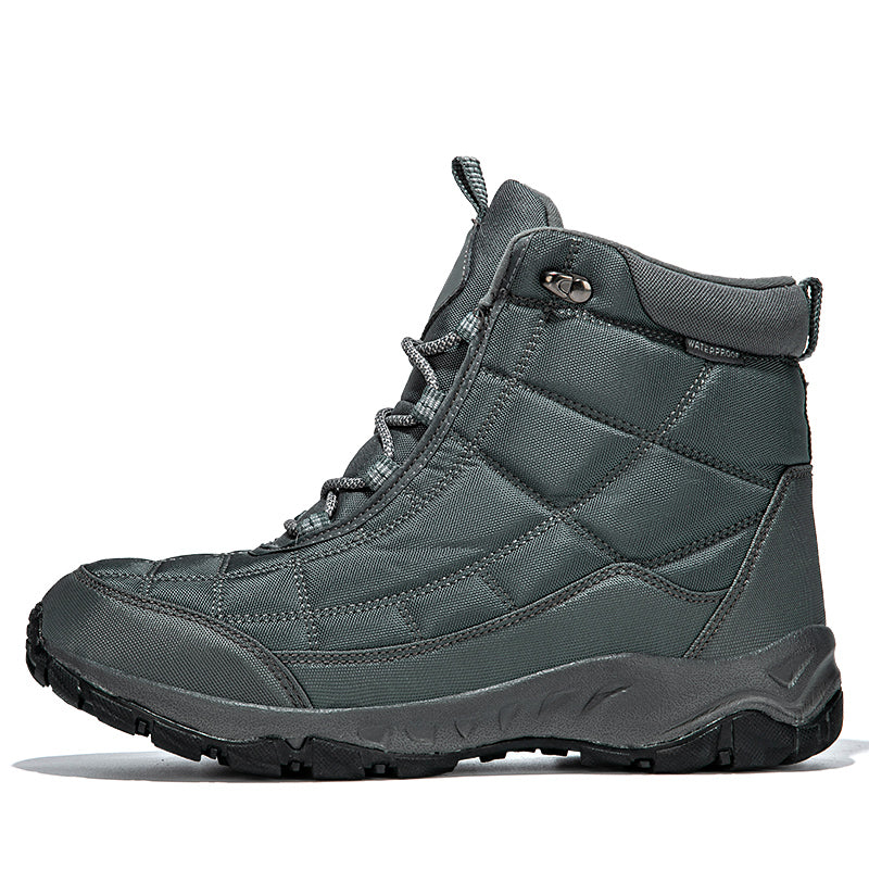 Men’s Hiking Boots – Warm Plush Lining, Non-Slip Traction, Wide Toe, Arch & Ankle Support, Windproof, Waterproof