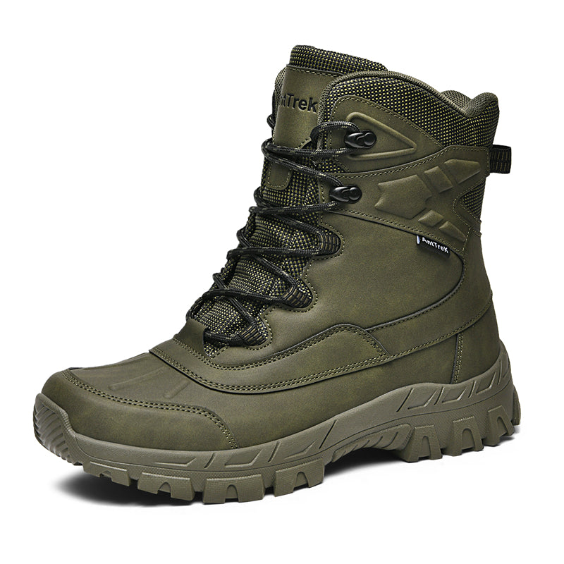 Men's Waterproof Hiking Boots - Breathable Quick-Dry Upper,Mountain Trekking & Outdoor Adventures | All-Terrain Grip & Abrasion-Proof