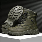 Men's Waterproof Hiking Boots - Breathable Quick-Dry Upper,Mountain Trekking & Outdoor Adventures | All-Terrain Grip & Abrasion-Proof