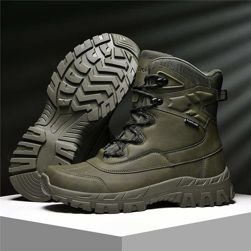 Men's Waterproof Hiking Boots - Breathable Quick-Dry Upper,Mountain Trekking & Outdoor Adventures | All-Terrain Grip & Abrasion-Proof