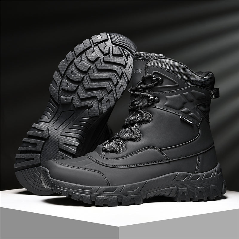 Men's Waterproof Hiking Boots - Breathable Quick-Dry Upper,Mountain Trekking & Outdoor Adventures | All-Terrain Grip & Abrasion-Proof