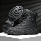 Men's Waterproof Hiking Boots - Breathable Quick-Dry Upper,Mountain Trekking & Outdoor Adventures | All-Terrain Grip & Abrasion-Proof