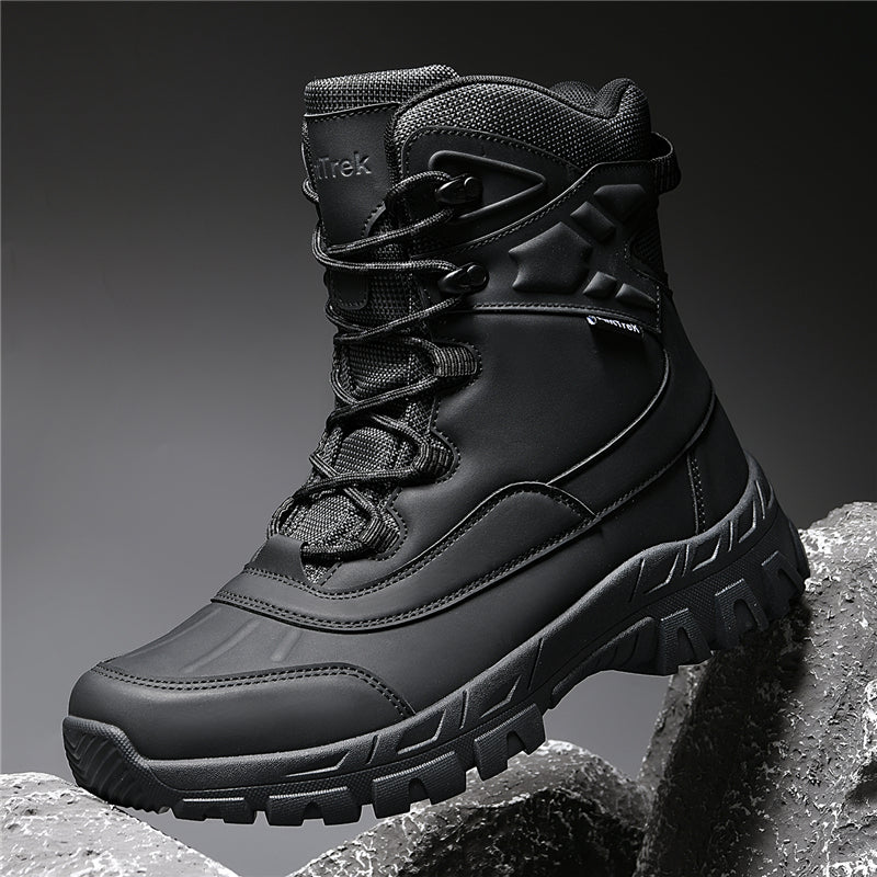 Men's Waterproof Hiking Boots - Breathable Quick-Dry Upper,Mountain Trekking & Outdoor Adventures | All-Terrain Grip & Abrasion-Proof