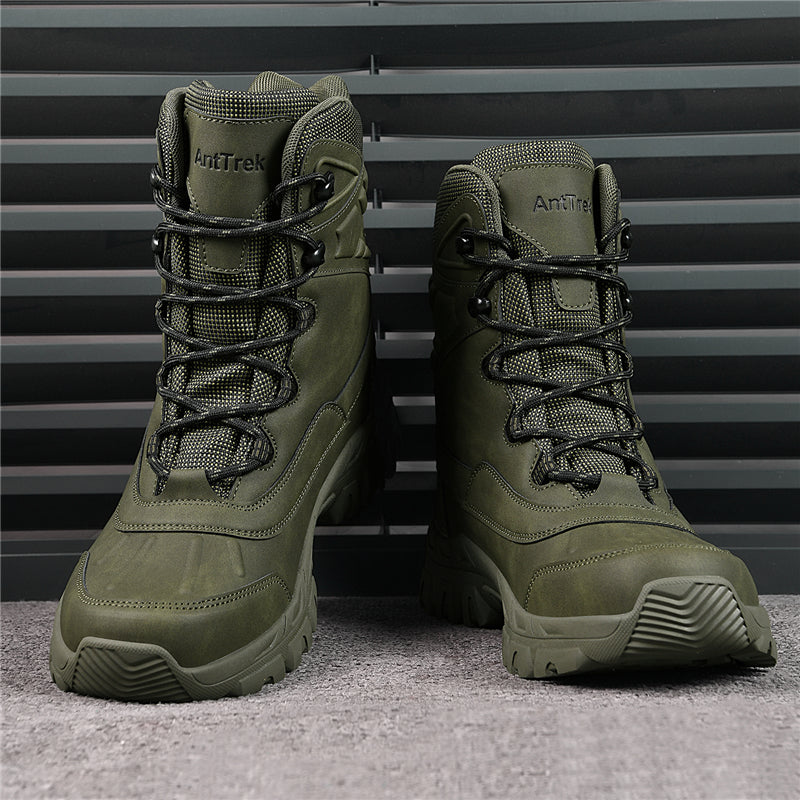Men's Waterproof Hiking Boots - Breathable Quick-Dry Upper,Mountain Trekking & Outdoor Adventures | All-Terrain Grip & Abrasion-Proof