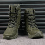 Men's Waterproof Hiking Boots - Breathable Quick-Dry Upper,Mountain Trekking & Outdoor Adventures | All-Terrain Grip & Abrasion-Proof