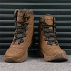 Men's Waterproof Hiking Boots - Breathable Quick-Dry Upper,Mountain Trekking & Outdoor Adventures | All-Terrain Grip & Abrasion-Proof