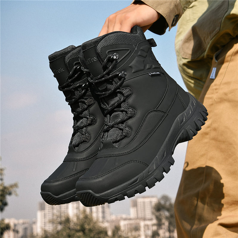 Men's Waterproof Hiking Boots - Breathable Quick-Dry Upper,Mountain Trekking & Outdoor Adventures | All-Terrain Grip & Abrasion-Proof