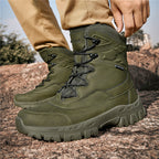 Men's Waterproof Hiking Boots - Breathable Quick-Dry Upper,Mountain Trekking & Outdoor Adventures | All-Terrain Grip & Abrasion-Proof