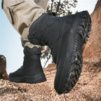 Men's Waterproof Hiking Boots - Breathable Quick-Dry Upper,Mountain Trekking & Outdoor Adventures | All-Terrain Grip & Abrasion-Proof
