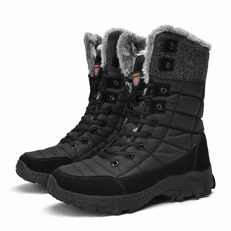 Men's Waterproof Hiking Boots - Breathable Quick-Dry Upper,Mountain Trekking & Outdoor Adventures | All-Terrain Grip & Abrasion-Proof