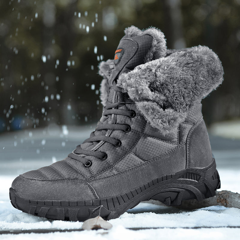 Men's Waterproof Hiking Boots - Breathable Quick-Dry Upper,Mountain Trekking & Outdoor Adventures | All-Terrain Grip & Abrasion-Proof