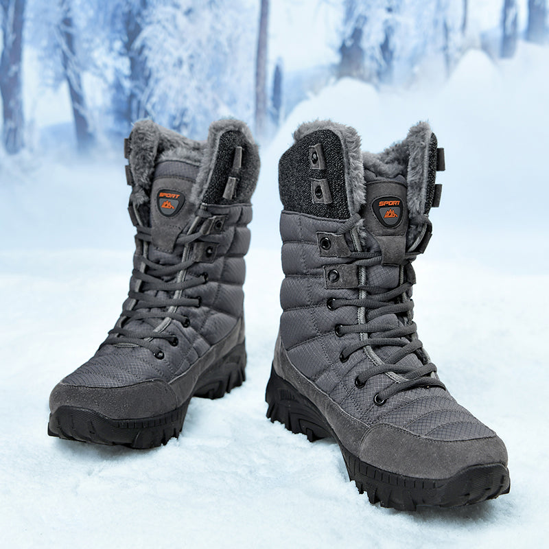 Men's Waterproof Hiking Boots - Breathable Quick-Dry Upper,Mountain Trekking & Outdoor Adventures | All-Terrain Grip & Abrasion-Proof