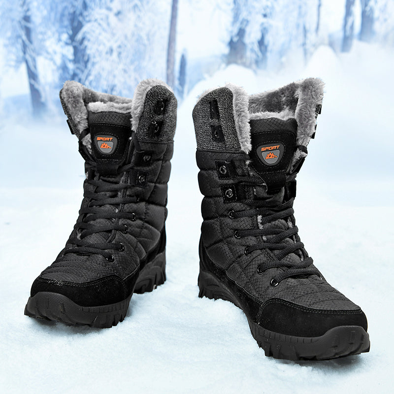 Men's Waterproof Hiking Boots - Breathable Quick-Dry Upper,Mountain Trekking & Outdoor Adventures | All-Terrain Grip & Abrasion-Proof