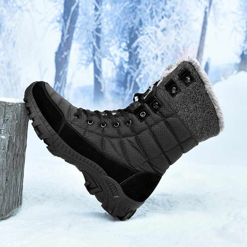 Men's Waterproof Hiking Boots - Breathable Quick-Dry Upper,Mountain Trekking & Outdoor Adventures | All-Terrain Grip & Abrasion-Proof