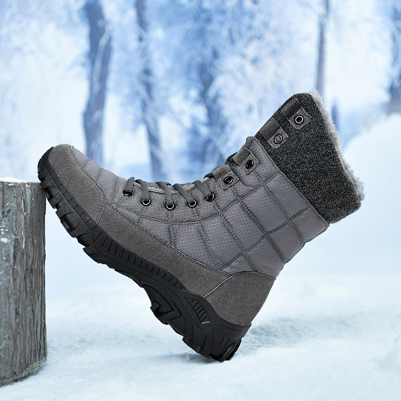 Men's Waterproof Hiking Boots - Breathable Quick-Dry Upper,Mountain Trekking & Outdoor Adventures | All-Terrain Grip & Abrasion-Proof