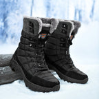 Men's Waterproof Hiking Boots - Breathable Quick-Dry Upper,Mountain Trekking & Outdoor Adventures | All-Terrain Grip & Abrasion-Proof