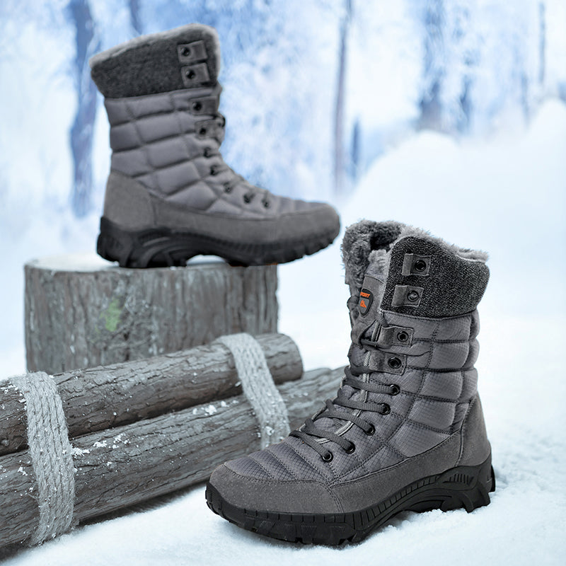 Men's Waterproof Hiking Boots - Breathable Quick-Dry Upper,Mountain Trekking & Outdoor Adventures | All-Terrain Grip & Abrasion-Proof