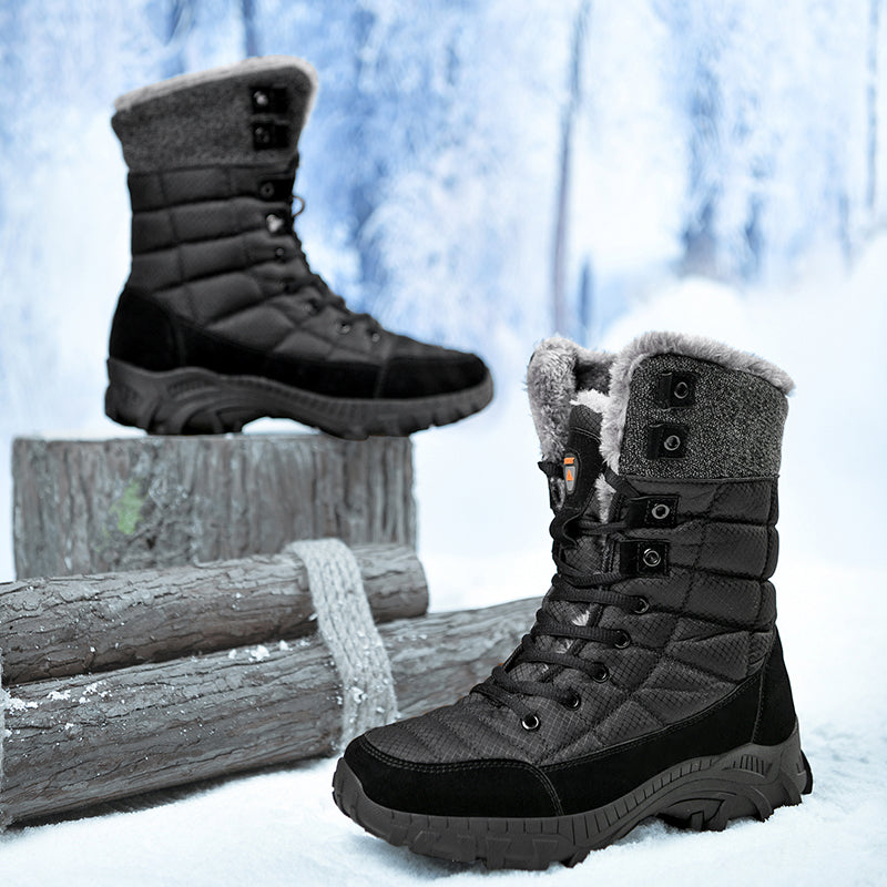 Men's Waterproof Hiking Boots - Breathable Quick-Dry Upper,Mountain Trekking & Outdoor Adventures | All-Terrain Grip & Abrasion-Proof