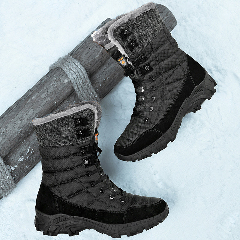 Men's Waterproof Hiking Boots - Breathable Quick-Dry Upper,Mountain Trekking & Outdoor Adventures | All-Terrain Grip & Abrasion-Proof