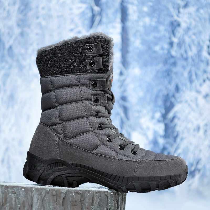 Men's Waterproof Hiking Boots - Breathable Quick-Dry Upper,Mountain Trekking & Outdoor Adventures | All-Terrain Grip & Abrasion-Proof