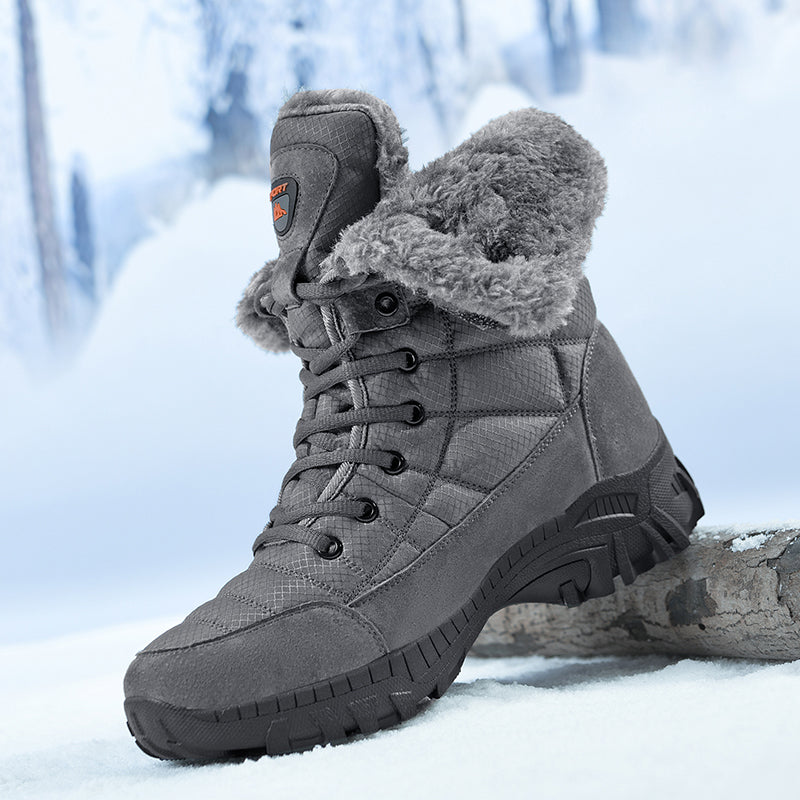 Men's Waterproof Hiking Boots - Breathable Quick-Dry Upper,Mountain Trekking & Outdoor Adventures | All-Terrain Grip & Abrasion-Proof