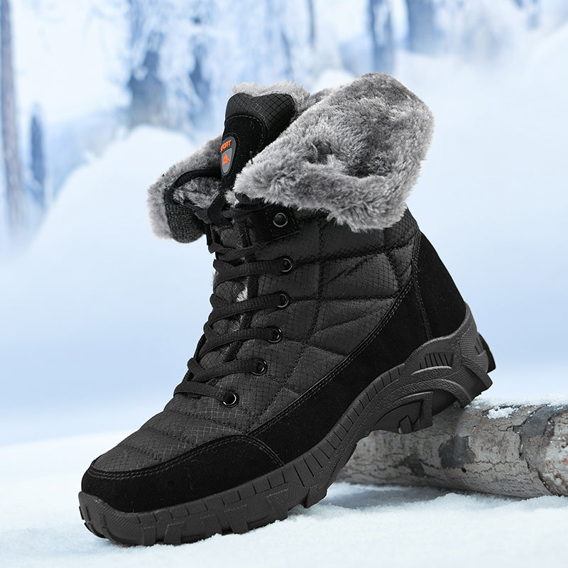 Men's Waterproof Hiking Boots - Breathable Quick-Dry Upper,Mountain Trekking & Outdoor Adventures | All-Terrain Grip & Abrasion-Proof