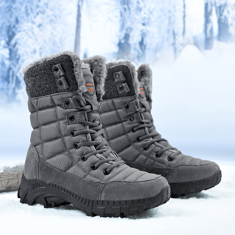 Men's Waterproof Hiking Boots - Breathable Quick-Dry Upper,Mountain Trekking & Outdoor Adventures | All-Terrain Grip & Abrasion-Proof