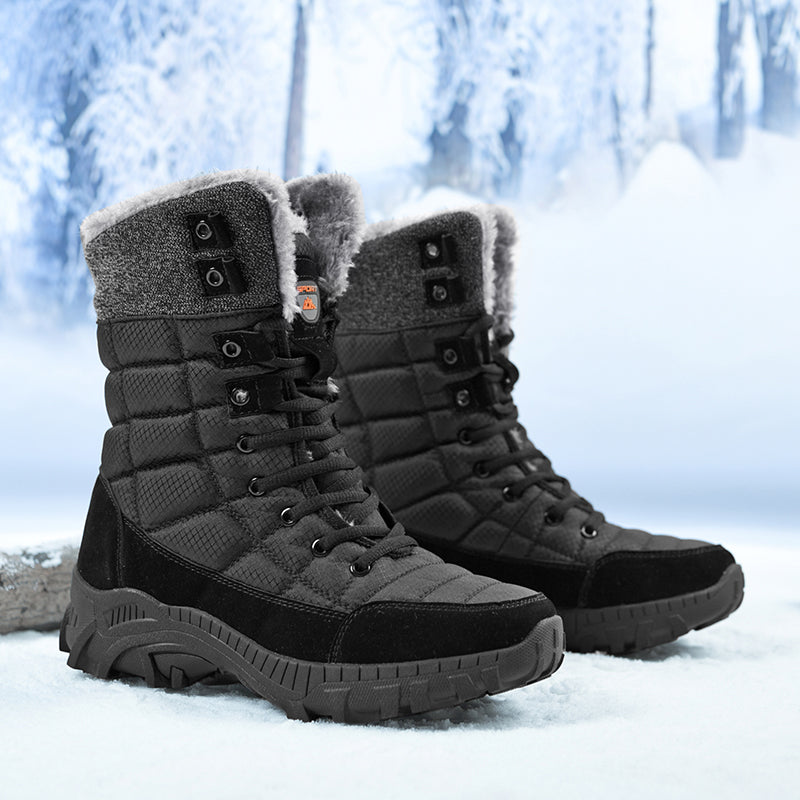Men's Waterproof Hiking Boots - Breathable Quick-Dry Upper,Mountain Trekking & Outdoor Adventures | All-Terrain Grip & Abrasion-Proof