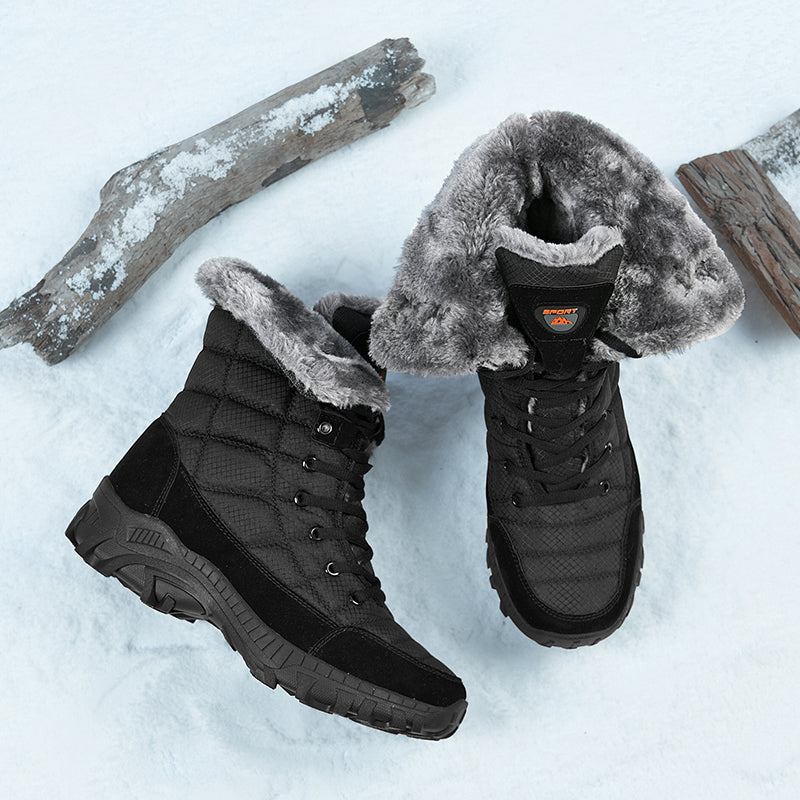 Men's Waterproof Hiking Boots - Breathable Quick-Dry Upper,Mountain Trekking & Outdoor Adventures | All-Terrain Grip & Abrasion-Proof