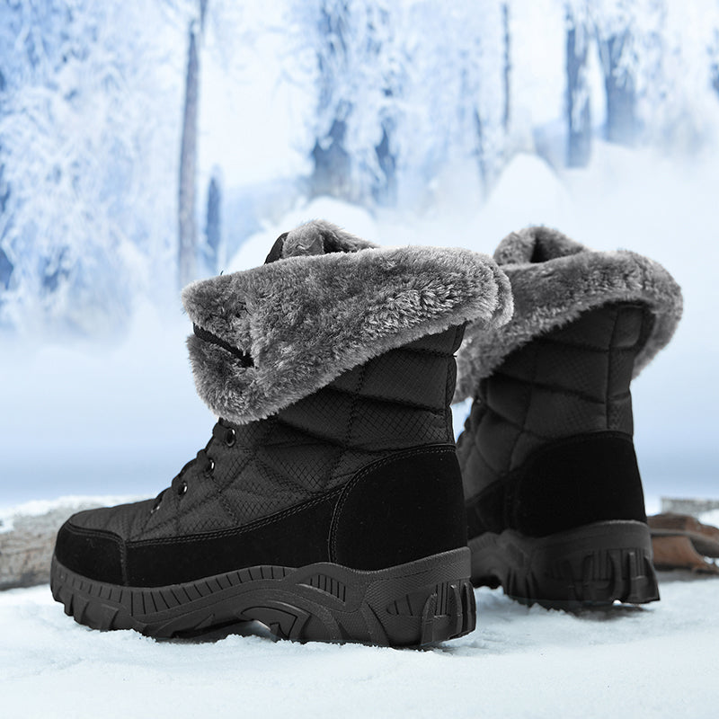 Men's Waterproof Hiking Boots - Breathable Quick-Dry Upper,Mountain Trekking & Outdoor Adventures | All-Terrain Grip & Abrasion-Proof
