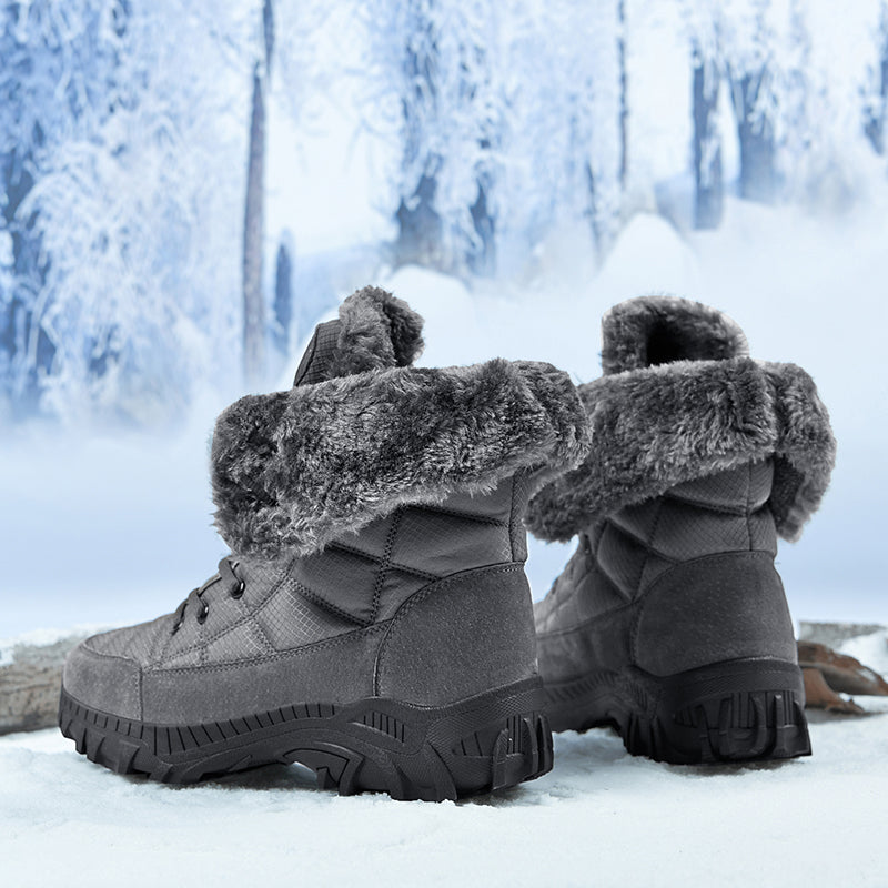 Men's Waterproof Hiking Boots - Breathable Quick-Dry Upper,Mountain Trekking & Outdoor Adventures | All-Terrain Grip & Abrasion-Proof