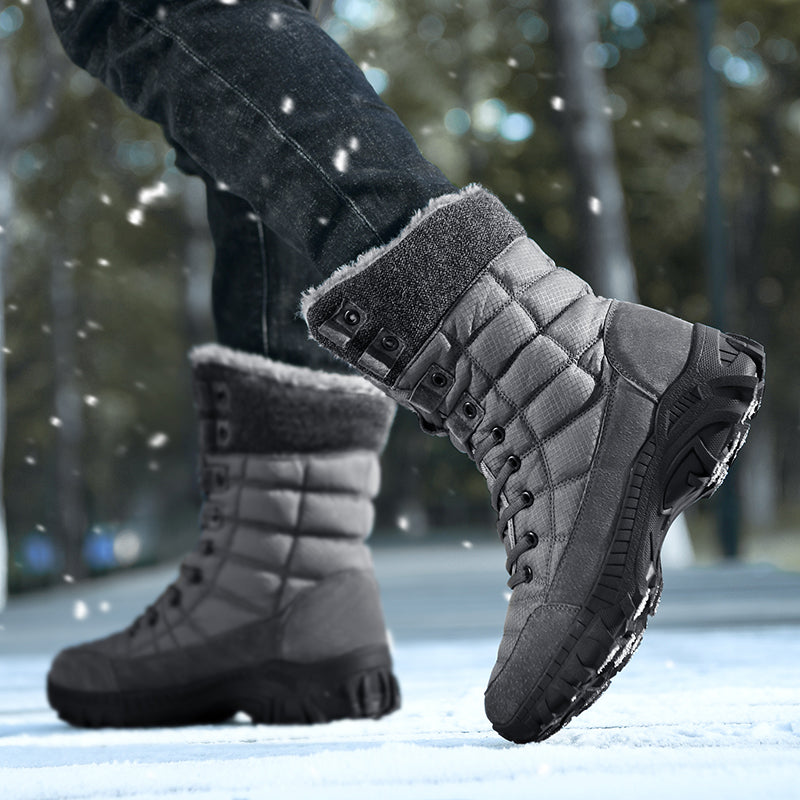 Men's Waterproof Hiking Boots - Breathable Quick-Dry Upper,Mountain Trekking & Outdoor Adventures | All-Terrain Grip & Abrasion-Proof