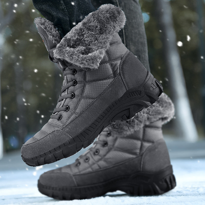 Men's Waterproof Hiking Boots - Breathable Quick-Dry Upper,Mountain Trekking & Outdoor Adventures | All-Terrain Grip & Abrasion-Proof
