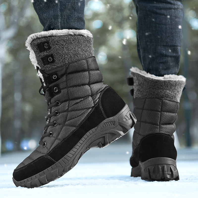 Men's Waterproof Hiking Boots - Breathable Quick-Dry Upper,Mountain Trekking & Outdoor Adventures | All-Terrain Grip & Abrasion-Proof