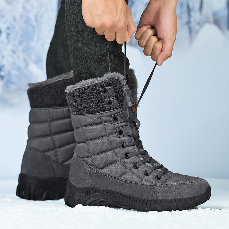 Men's Waterproof Hiking Boots - Breathable Quick-Dry Upper,Mountain Trekking & Outdoor Adventures | All-Terrain Grip & Abrasion-Proof