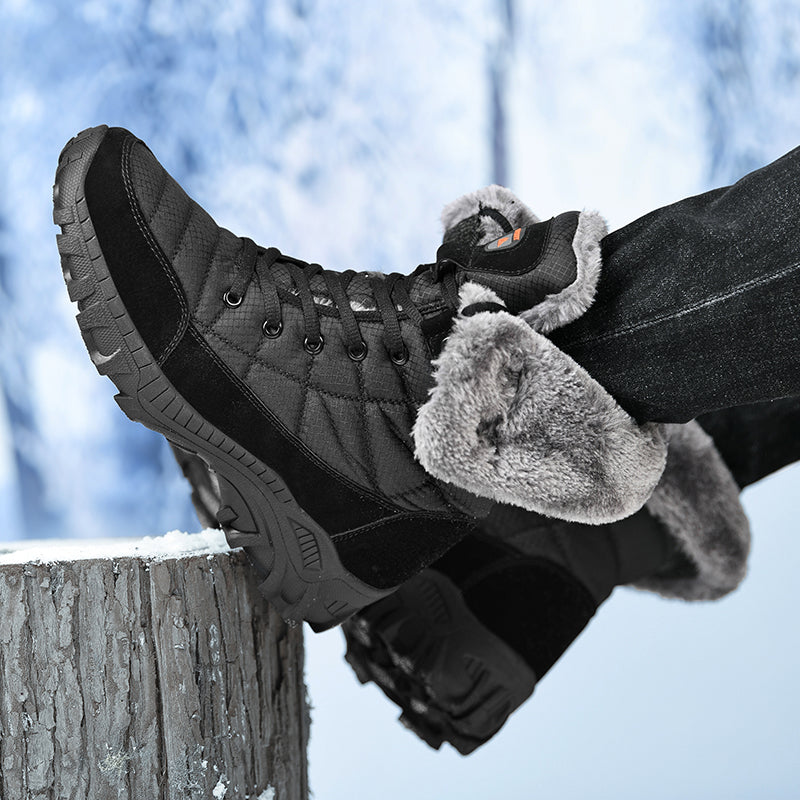Men's Waterproof Hiking Boots - Breathable Quick-Dry Upper,Mountain Trekking & Outdoor Adventures | All-Terrain Grip & Abrasion-Proof