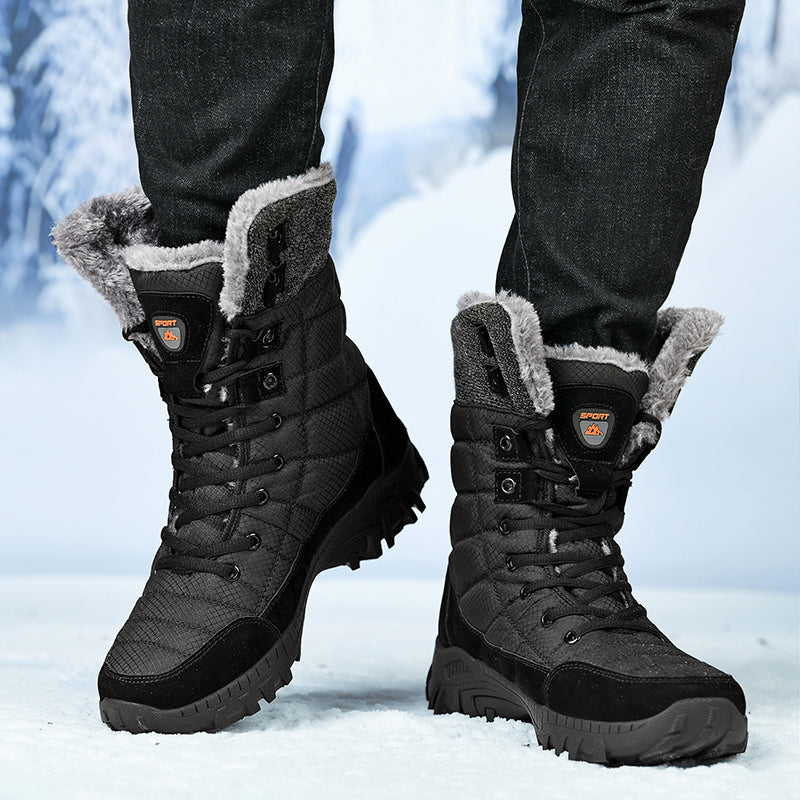 Men's Waterproof Hiking Boots - Breathable Quick-Dry Upper,Mountain Trekking & Outdoor Adventures | All-Terrain Grip & Abrasion-Proof