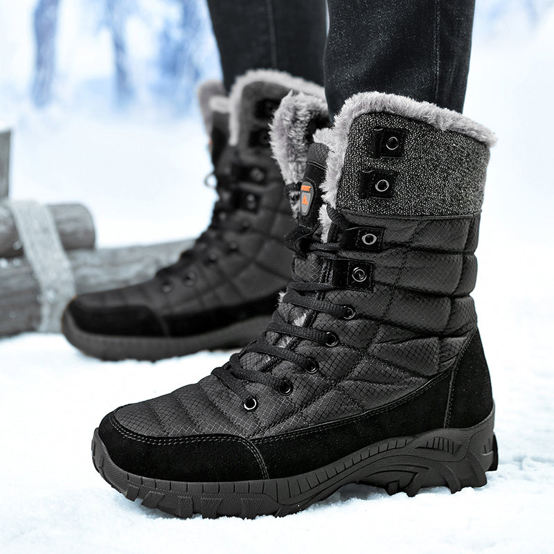 Men's Waterproof Hiking Boots - Breathable Quick-Dry Upper,Mountain Trekking & Outdoor Adventures | All-Terrain Grip & Abrasion-Proof