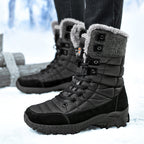 Men's Waterproof Hiking Boots - Breathable Quick-Dry Upper,Mountain Trekking & Outdoor Adventures | All-Terrain Grip & Abrasion-Proof